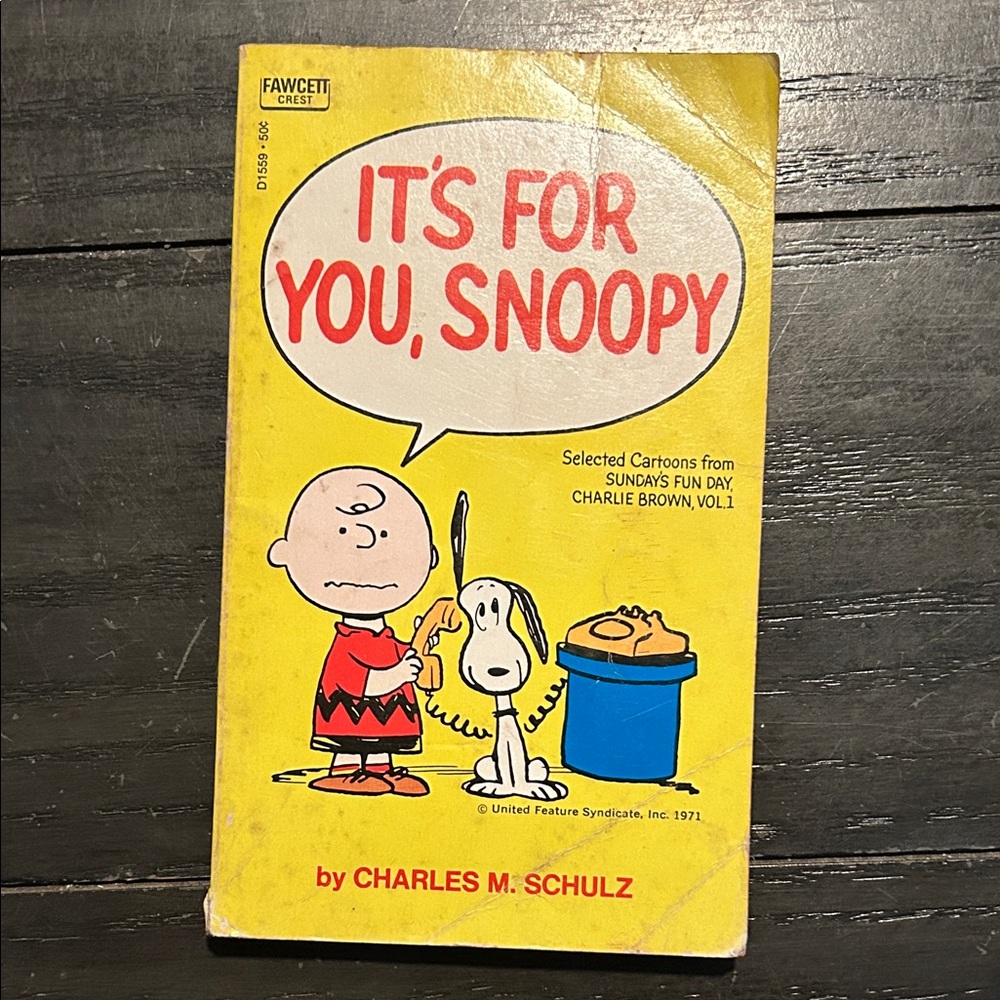 It's For You, Snoopy Book by Charles M. Schulz
